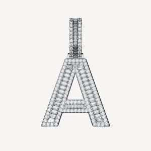 Gold Diamond Initial Pendant