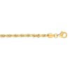 14kt 8.50 inches White Gold 5.7mm Diamond Cut Comfort Curb Chain with Lobster Clasp – product view