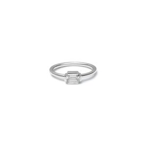 White Gold Mini Baguette Ring