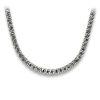 Sterling Silver Beaded Swirl Chain – 2.5mm / 925 Sterling Silver / 22″ – product view