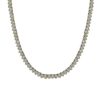 14kt 20 inches White Gold 4.4mm Diamond Cut Miami Cuban Link Chain with Lobster Clasp – product view