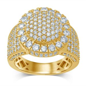 10K 3.54-3.85CT D-DARK POLISH RING
