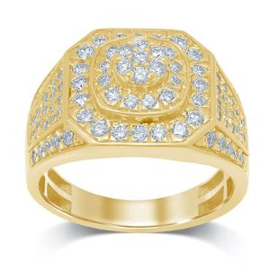 10K 1.54-.59CT D-DARK POLISH RING