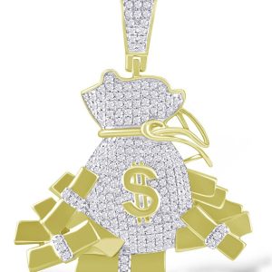 10K 0.95-1.00CT D-MONEY BAG