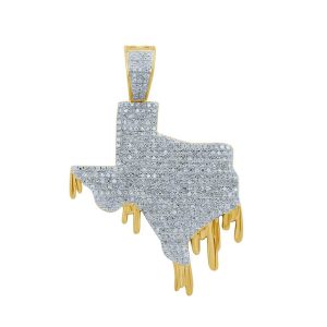 10K 0.89- 0.94CT D-ASSORTED CHARM "TEXAS"