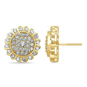 10K 1.48- 1.52CT D-DARK EARRING