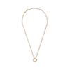 GOLD SOLITAIRE EMERALD CUT NECKLACE – product view