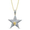 10KY 0.50CTW DIAMOND $ DOLLAR SIGN PENDANT – product view
