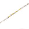 9mm White Gold Rope Bracelet – product view