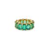 Half Diamond Emerald Eternity Ring – product view
