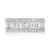 Octagon Baguette Halo Diamond Ring – Yellow Gold / 6.5 – product view