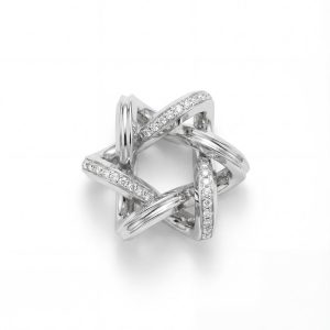 Silver InfinitÃ¿ Star of David Pendant
