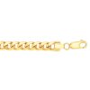 14kt 22 inches White Gold 0.85mm Diamond Cut Adjustable Octagon Chain with Lobster Clasp – product view