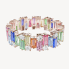 Rose Gold Diamond Enamel Ring – product view