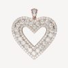 Diamond Skull Pendant with Black enamel – product view