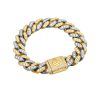 Gold Ocean Link Bracelet (13mm) – product view
