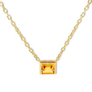Citrine Pendant Necklace