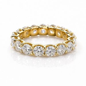 Lab Grown Round Eternity Band