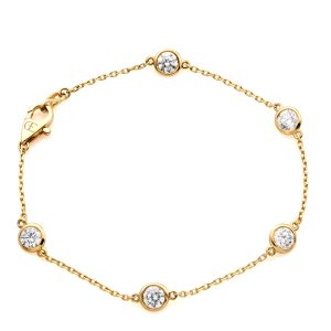 Yellow Gold Diamonds by the Yard Bracelet (32 pointers)