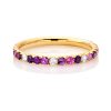 White Topaz Bezel Set Ring – product view