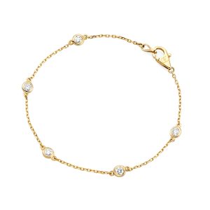 Yellow Gold Diamonds by the Yard Bracelet (9 pointer)
