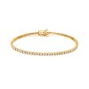Yellow gold 2 pointer tennis bracelet – product view