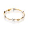Beaded Bangle with Graduated Burnished Diamonds – product view