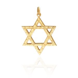 Star of David pendant 14kt Yellow Gold