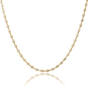 18kt Yellow Gold Diamonds by the Yard Necklace (6 pointer)