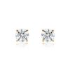 Yellow Gold Diamond Hoops In & Out – product view
