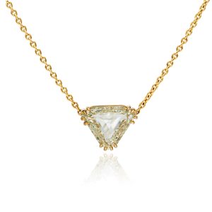 Shield Cut Diamond Pendant