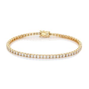 7 Pointer Tennis Bracelet (14kt Yellow)