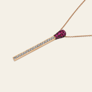 Match Ruby Diamond Necklace – product view