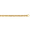 14kt Gold 8.75 inches Yellow+White Finish 12.18mm Pave Curb Link Comfort Pave Curb Bracelet with Lobster Clasp – product view