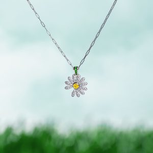 Jacob & Co. x PEACEMINUSONE Yellow Diamond with Pavé Pendant – product view