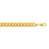 14kt 7 inches Yellow Gold 3.0mm Diamond Cut Multi Line Rope Chain with Box Catch Clasp – product view