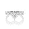 Wide Single Row Band Ring – White Gold / 6.5 – product view