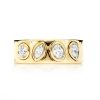 Twisted Shank Double Square Halo Ring – Two-Tone / 6.5 – product view