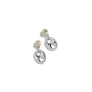 The Hanging Mariner Bezel Earrings