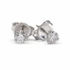 Yellow Gold Diamond Bar Studs – product view