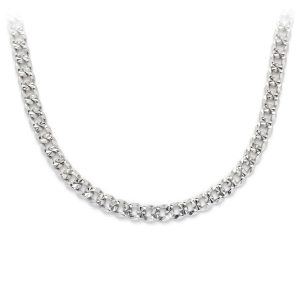 Sterling Silver Flat Curb Chain - 3mm / 925 Sterling Silver / 22"