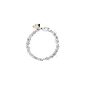 THE SAPPHIRE UMLAUT CHARM BRACELET