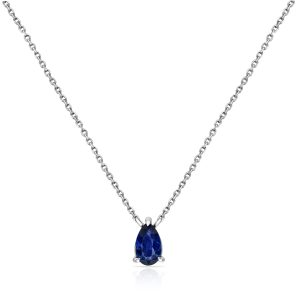 Blue Sapphire Pear Shape Pendant (0.84ct)