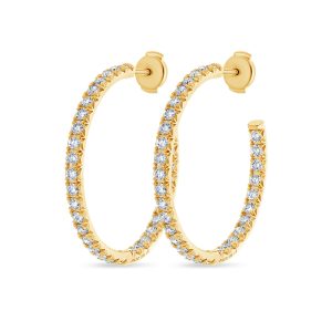 Ciera Diamond Hoop Earrings (40mm)