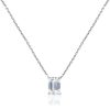 Teal Blue Pear Shape Sapphire Pendant – product view
