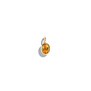 OVAL YELLOW TOPAZ PENDANT