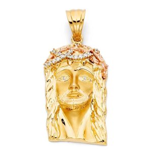 Rose Gold Jesus Piece Pendant