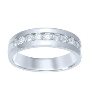 14K 0.97-1.03CT D-BAND RING MENS RINGS