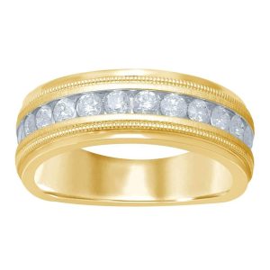 14K 0.96-1.00CT D-MENS BANDS RING
