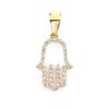 Pointed Cross Pendant – Yellow Gold – product view